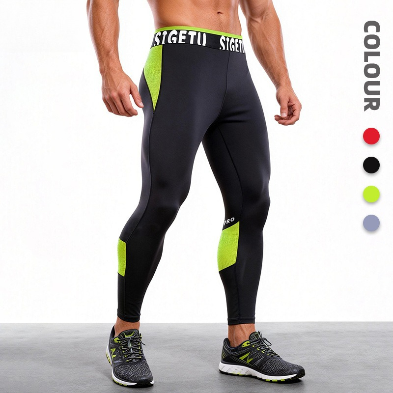 Crossfit Runners - سروال ضاغط احترافي للرجال مصنوع من