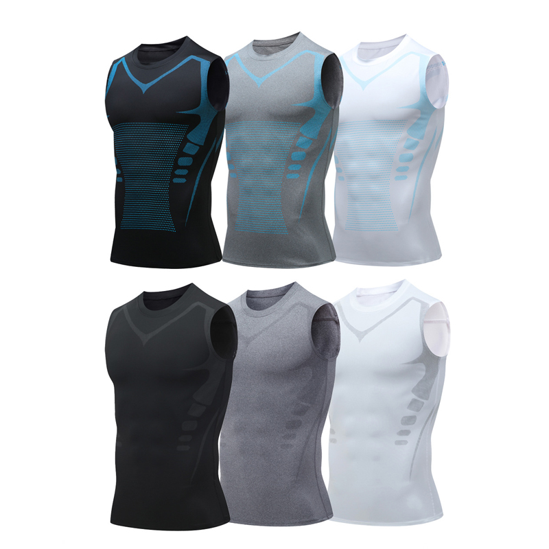 Crossfit Vest - قميص رجالي مضغوط بدون أكمام للصالة